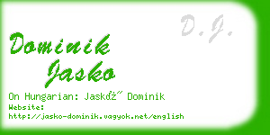 dominik jasko business card